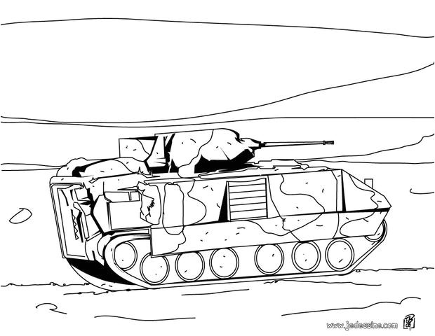 coloriage d un tank de l armee jdt