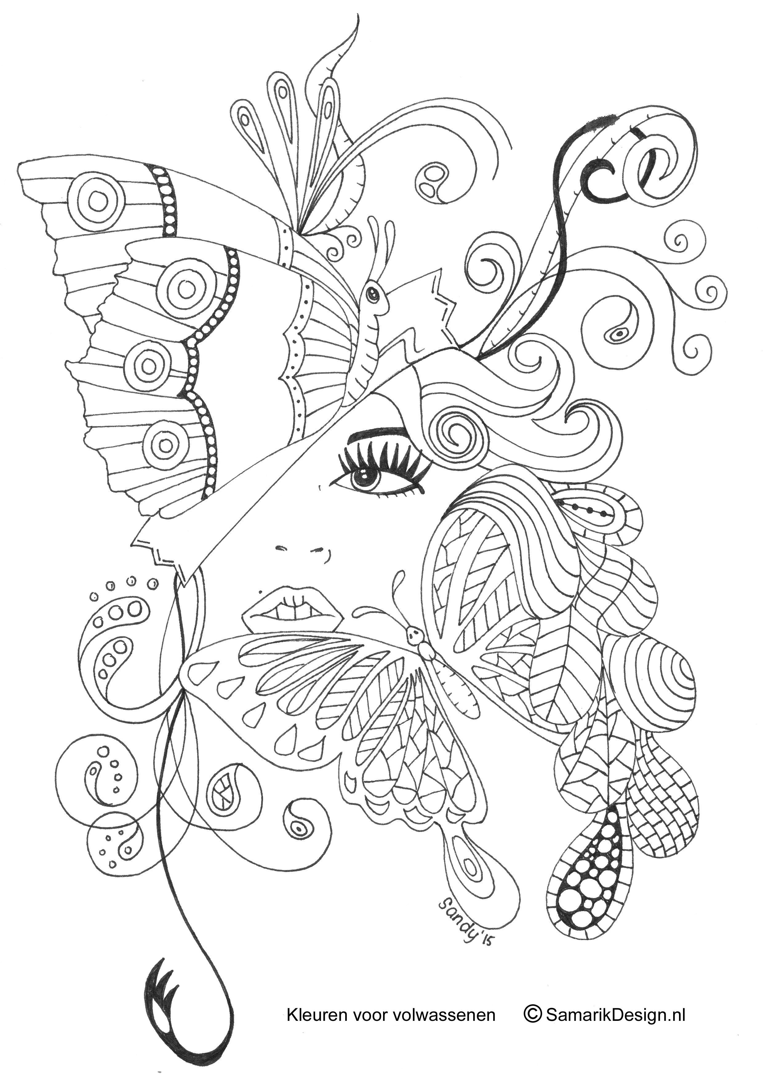 Butterfly Papillon Mariposas Vlinders Wings Graceful Amazing Coloring pages colouring adult detailed advanced printable Kleuren voor volwassenen coloriage