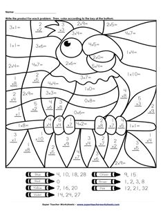 Image result for coloriage multiplication