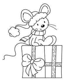 Sylvia Zet freebie mouse with present