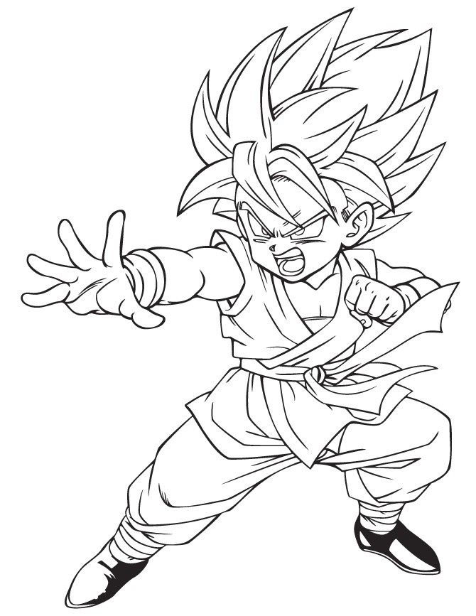 Dragon Ball Z Coloring Pages Ve a AZ Coloring Pages
