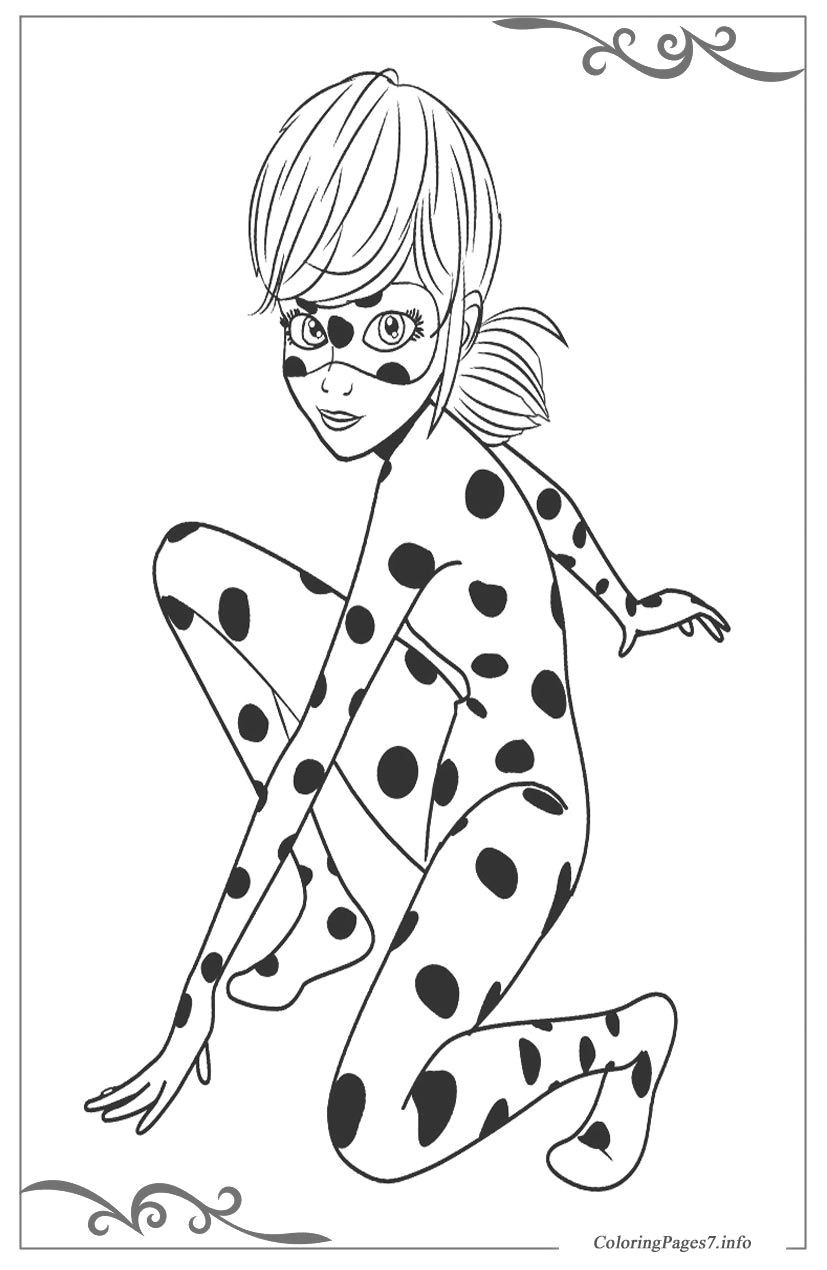 Miraculous Tales of Ladybug & Cat Noir Download and print free coloring pages for kids