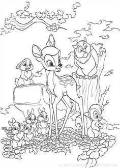 Coloriage Bambi   colorier Dessin   imprimer