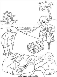 Les coloriages de pirates