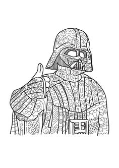 Star Wars coloring page Adult coloring by PaperBro