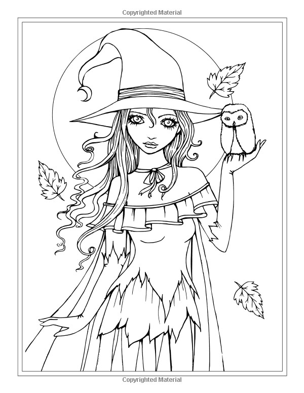 Autumn Fantasy Coloring Book Halloween Witches Vampires and Autumn Fairies Coloring Book for Grownups and All Ages Molly Harrison