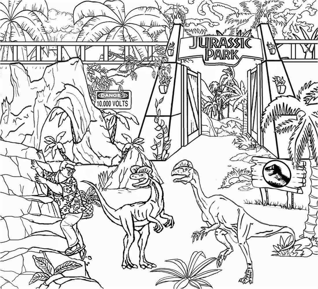 jurassic world coloring pages free printing