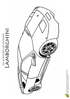 Image   colorier d une voiture légendaire une Lamborghini