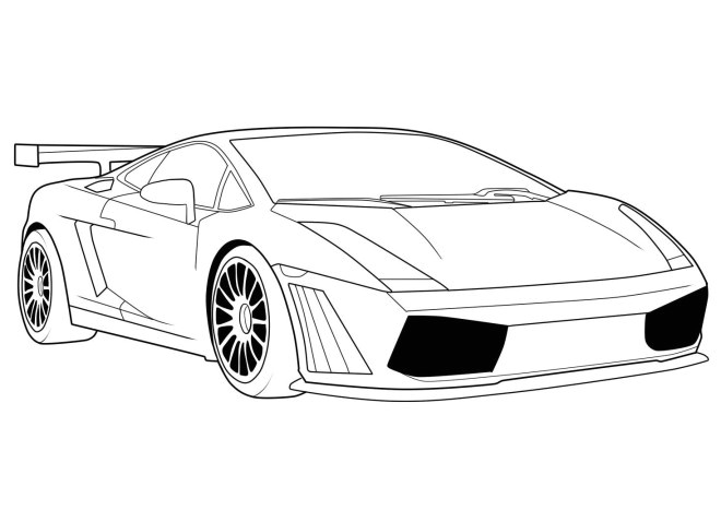 Autres coloriages Lamborghini gratuits   imprimer