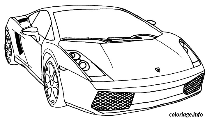 Coloriage Lamborghini Dessin   Imprimer