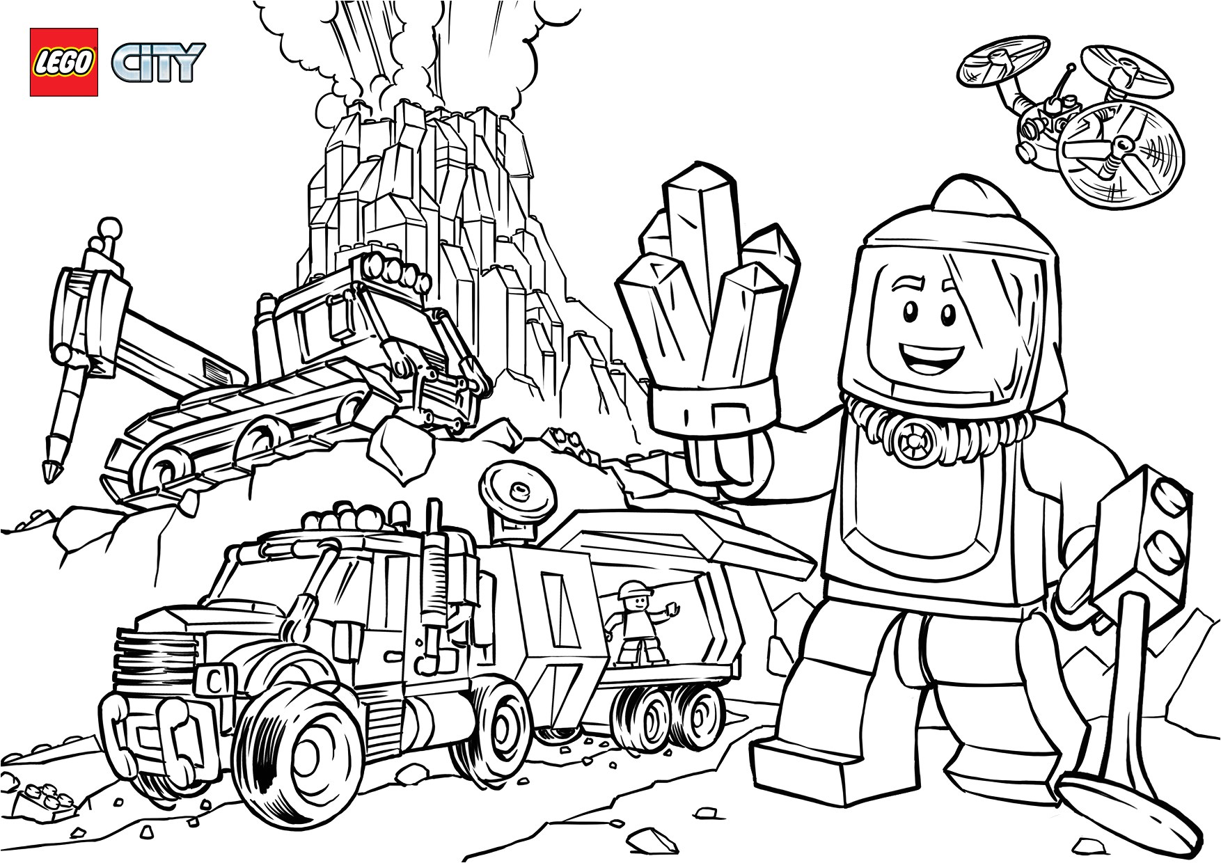 Lego City Coloring Pages Printable Coloring Image