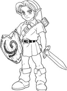 Ocarina of Time Coloring Pages Bing images
