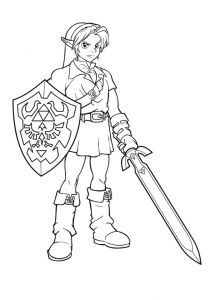 Coloriage Link Breath Of the Wild Free Printable Zelda Coloring Pages for Kids