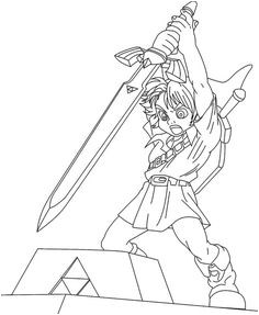 coloriage 14 dessin Zelda