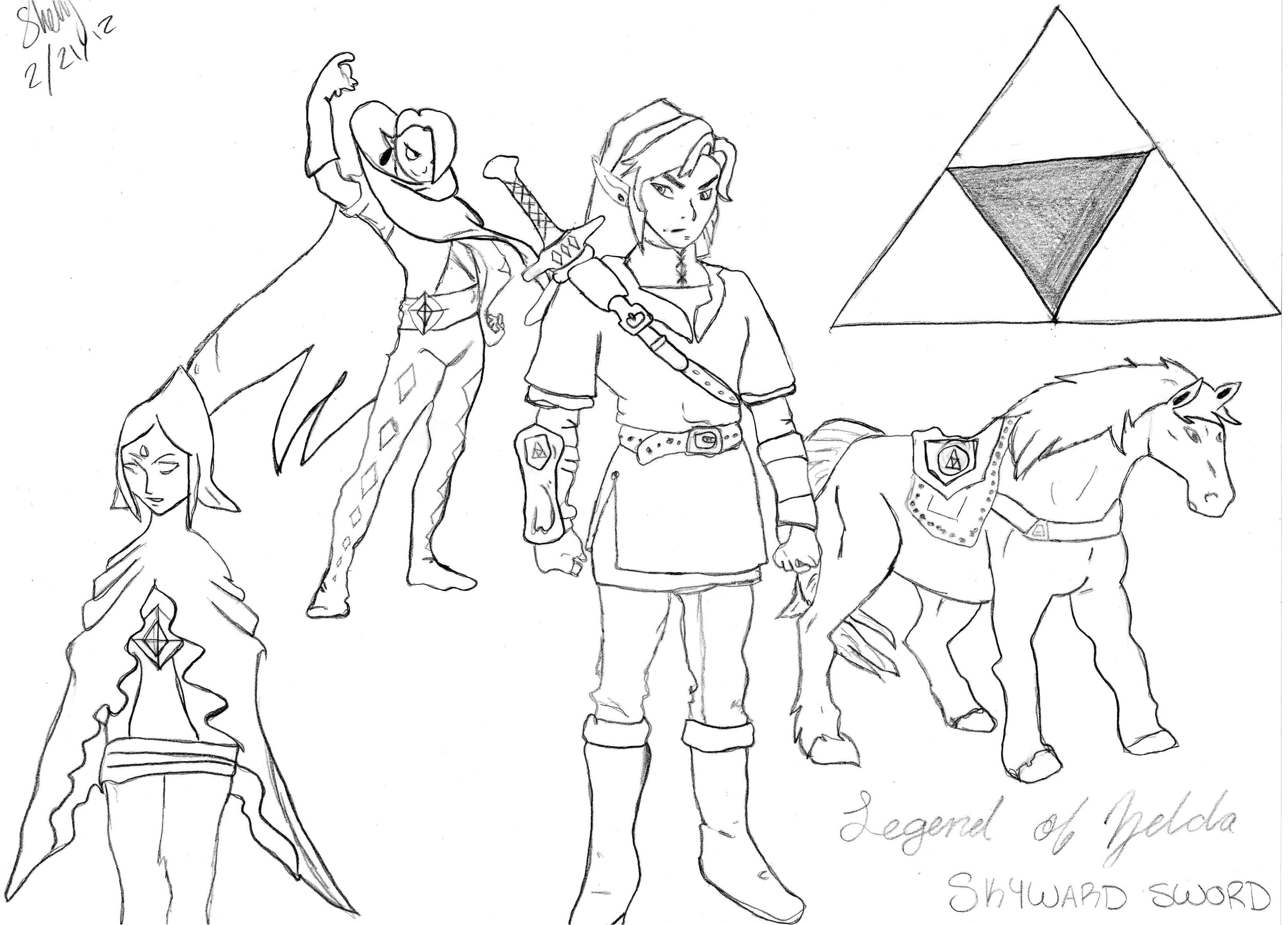 coloriage link breath of the wild dessins coloriage zelda imprimer dessin twilight princess breath the