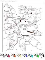 coloriages magiques cars