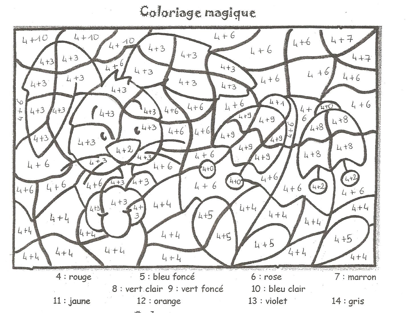 coloriage magique multiplication table de 93
