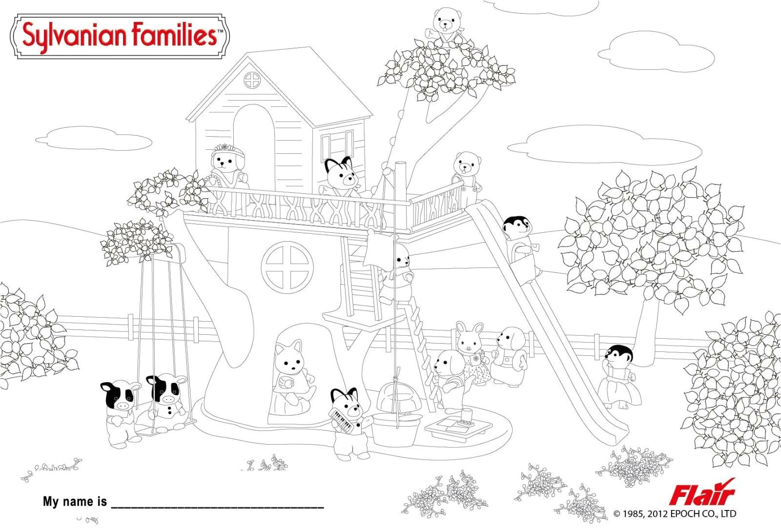sylvanian families coloring pages Google Search