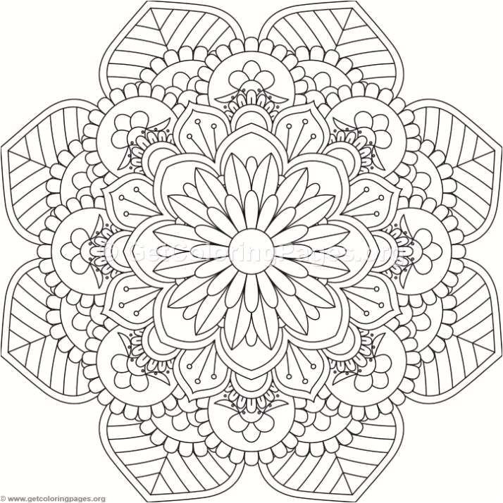 Fleur Mandala Coloriage Mandala Coloriage Pour Adulte