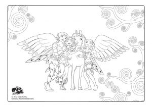 coloriage mia et moi onchao mia and me coloring pages