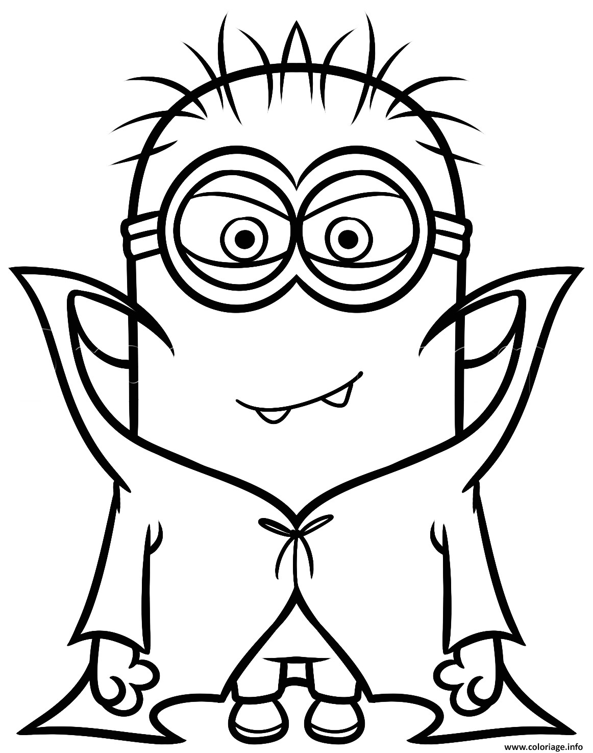 Coloriage Minion Vampire Dessin   Imprimer