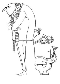 Coloriage les Minions   colorier Dessin   imprimer