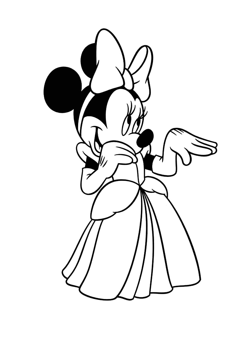 Coloriage Princesse   Imprimer Luxe Coloriage Mickey Et Minnie Imprimer De Coloriage De Minnie