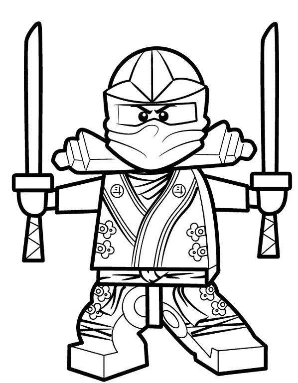 Coloriage et dessin de Ninjago   imprimer Coloriage ninja vert Lloyd