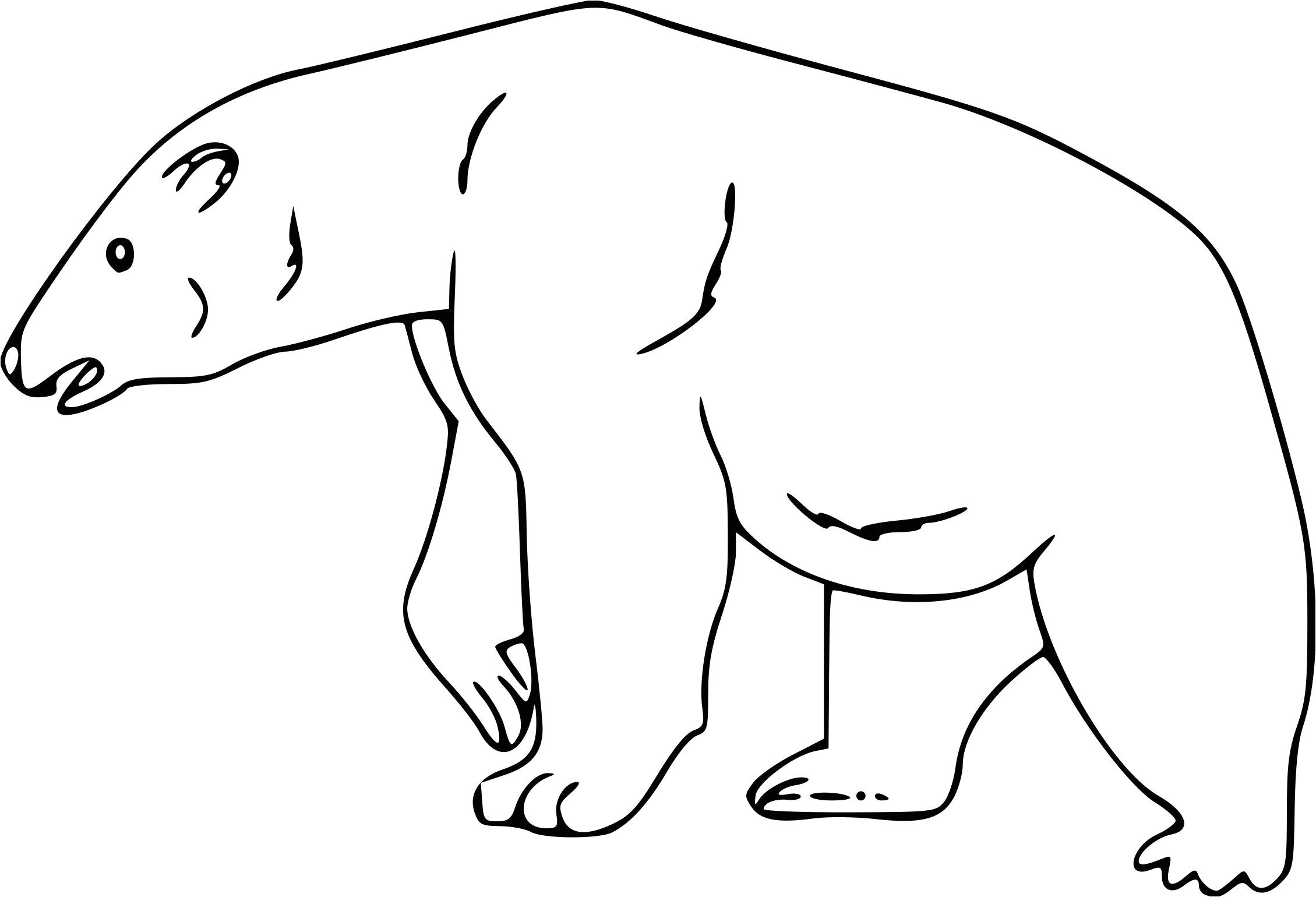 Coloriage ours polaire et dessin   imprimer