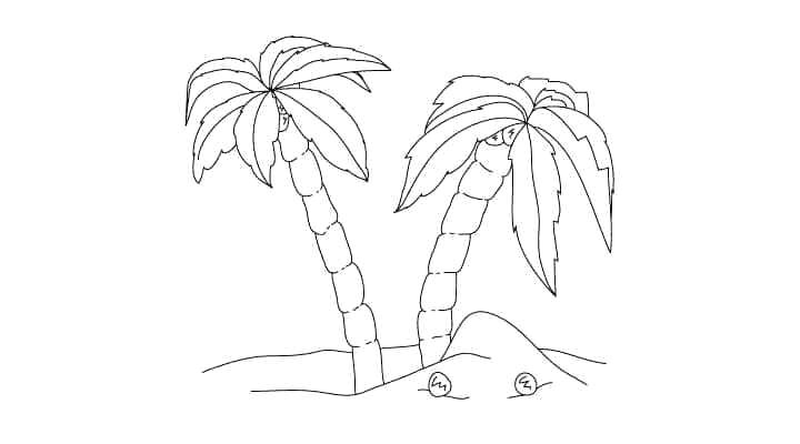 coloriage de palmier ment palmier oasis coloriage palmier dattier