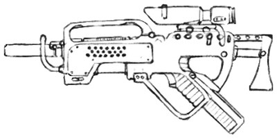 Type Pistolet mitrailleur lourd Précision 1 Disponibilité Médiocre Dissimulation Non dissimulable Chargeur 28