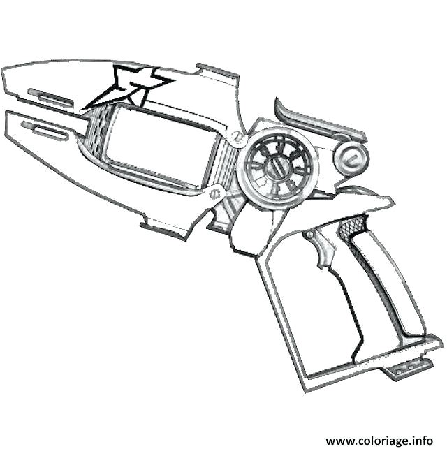 coloriage slugterra fusil dessin coloriage pistolet nerf