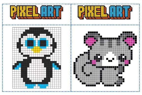 Coloriage Pixel Art A Imprimer Gratuit Fichier Mod¨les Pixel Art Pour Les Temps D Autonomie