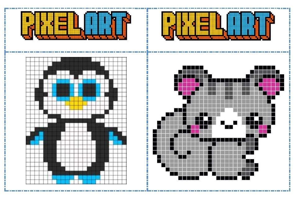 Coloriage Pixel Art Facile Fichier Mod¨les Pixel Art Pour Les Temps D Autonomie