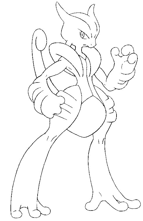 Coloring page Mega X Mewtwo 150
