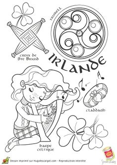 coloriage irlande Great site for coloring pages of digital images