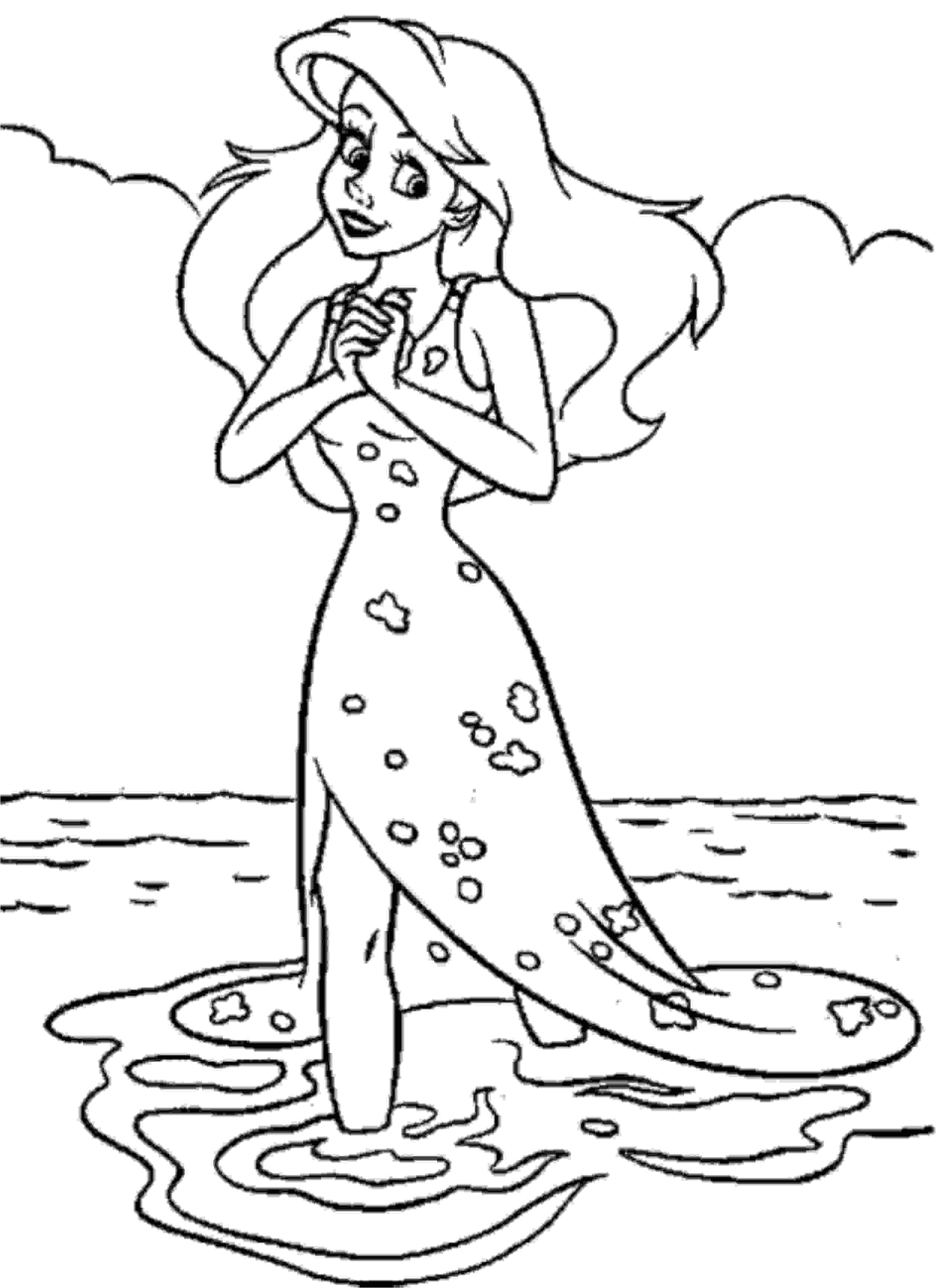 free coloring pages Inspiration Best Ariel Mermaid Coloring Pages Free 1348 Printable of Ariel