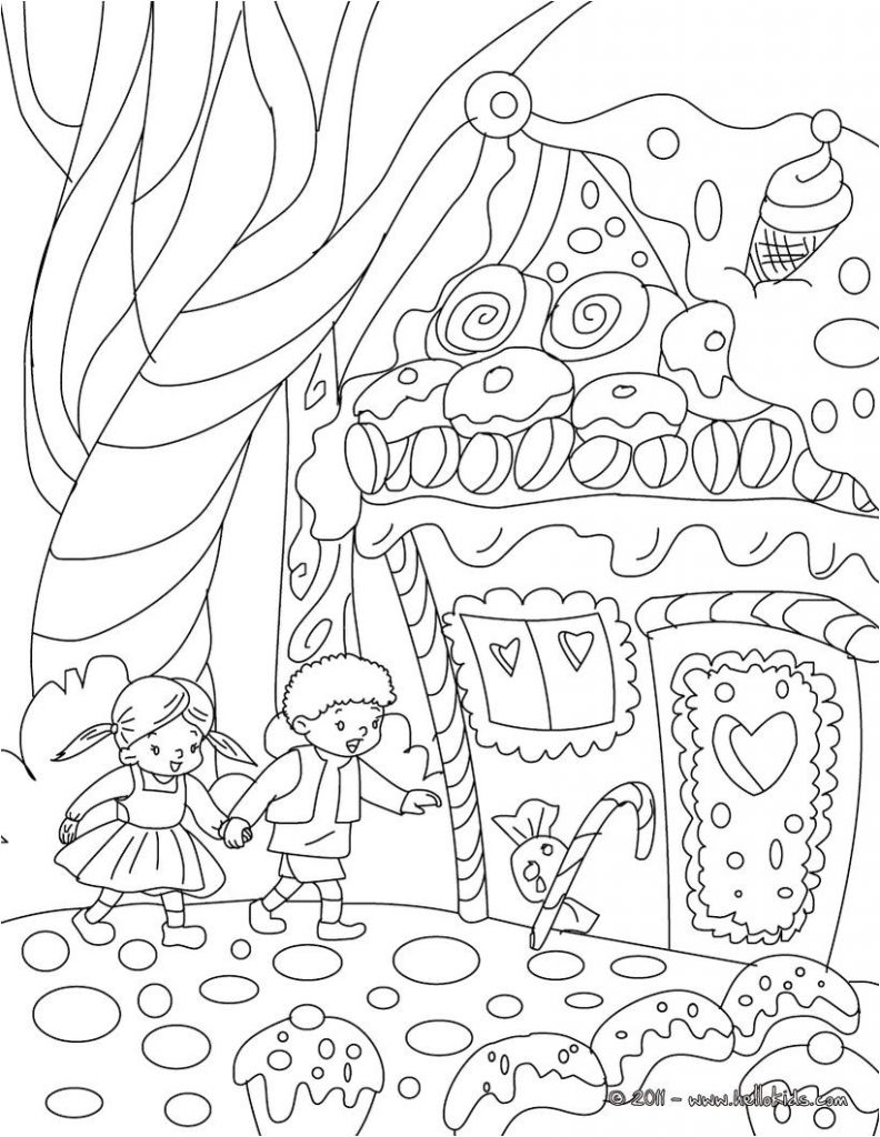 Coloriage sorcière Hansel Et Gretel Hansel and Gretel Tale to Color In