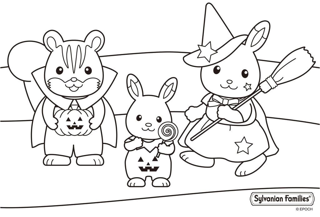 Sylvanian Families Colouring Pages