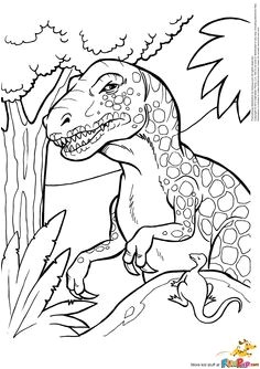 Best free printable Dinosaur coloring pages for kids and adults
