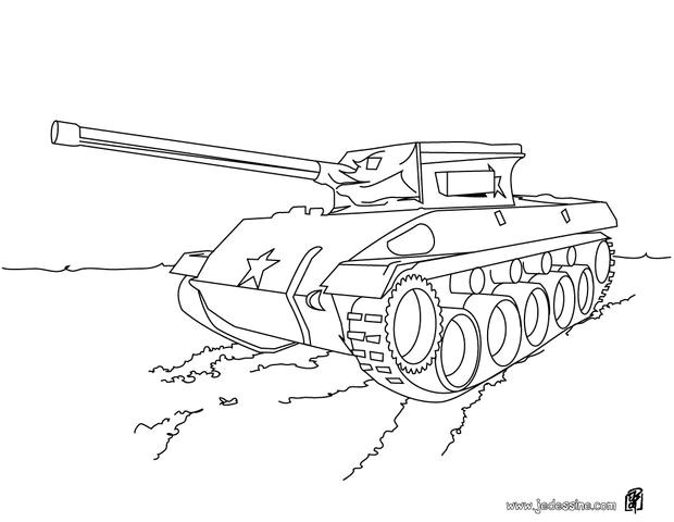 Coloriage Tank De Guerre Coloriages Coloriage D Un Tank Fr Hellokids