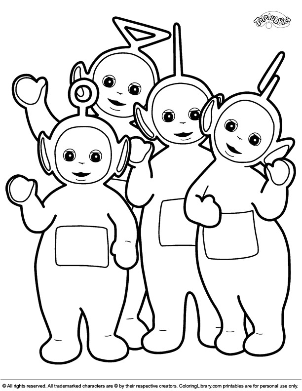 Teletubbies coloring page