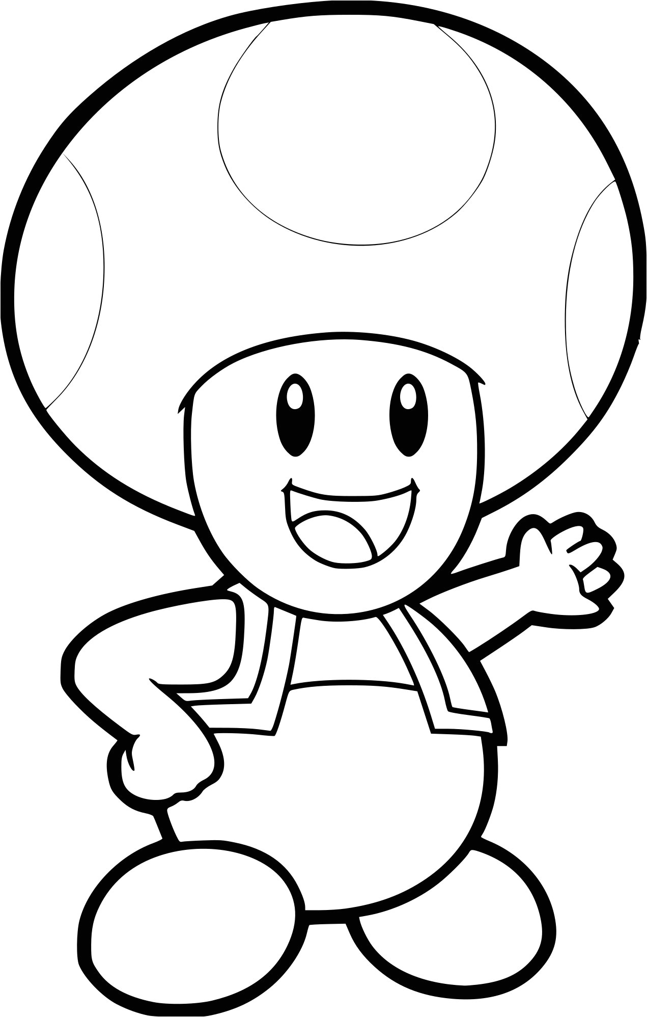 Coloriage Toad