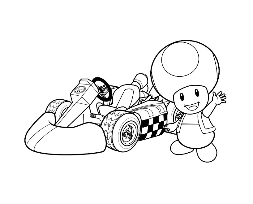 Le sympathique champignon Toad champion de karting