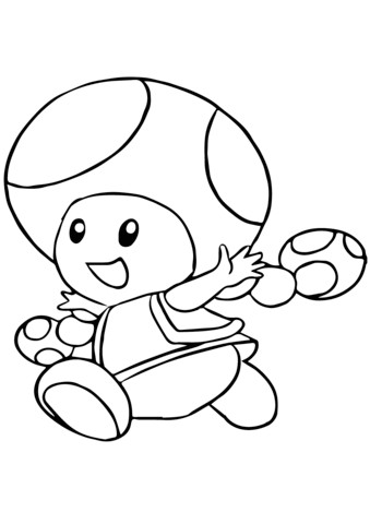 toadette coloring page