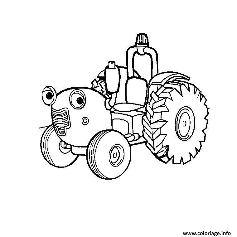 tracteur tom dessin   colorier