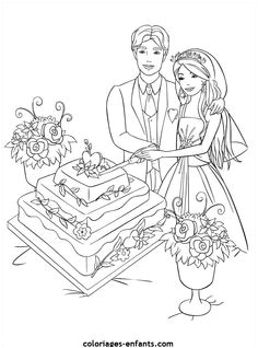 Coloriage de mariage   imprimer sur coloriages enfants yesidomariage
