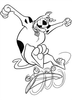 Coloriage Dessins Dessins   imprimer et la couleur en ligne Scooby Doo 36