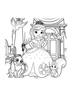 Pour imprimer ce coloriage gratuit coloriage princesse sofia disney 12