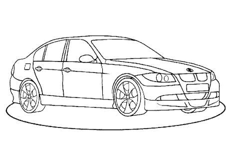 coloriage voiture tuning bmw